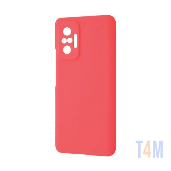 Funda de Silicona con Marco de Cámara para Xiaomi Note 10 Pro Rojo
